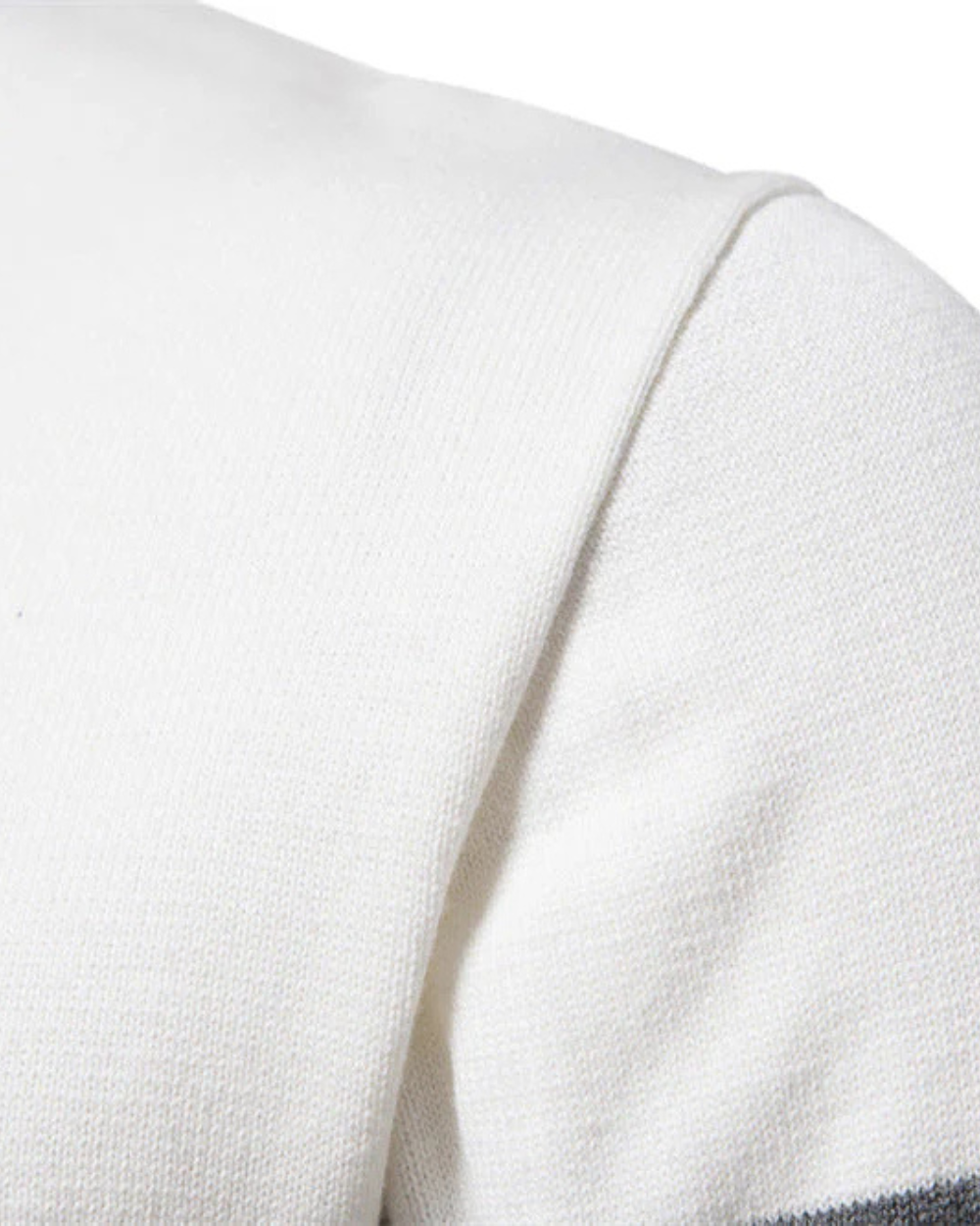 Frederico Cotton Zip Sweater with Pattern