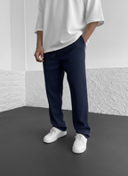 Ribbed Relaxed Fit Trousers
