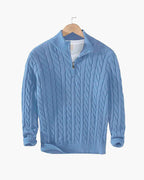 Zipped Cable Sweater