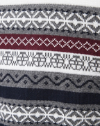 Frederico Cotton Zip Sweater with Pattern