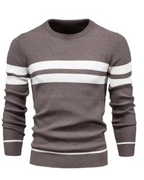 Stylish Men's Sweater With Stripes