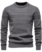 Men's Sweater With Checkered Design
