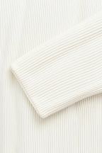 Solid Knitted Crew Neck Cardigan