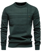 Men's Sweater With Checkered Design