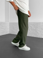 Ribbed Relaxed Fit Trousers