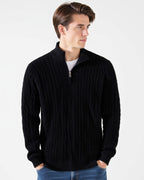 Zipped Cable Sweater