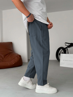 Straight-leg Linen Trousers