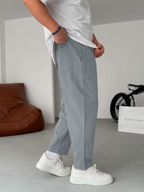 Straight-leg Linen Trousers