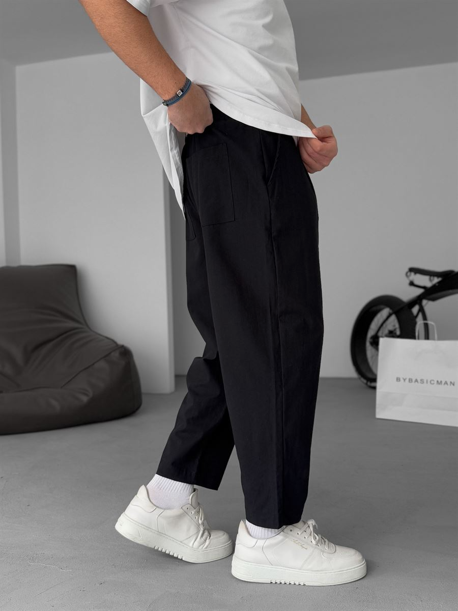Straight-leg Linen Trousers