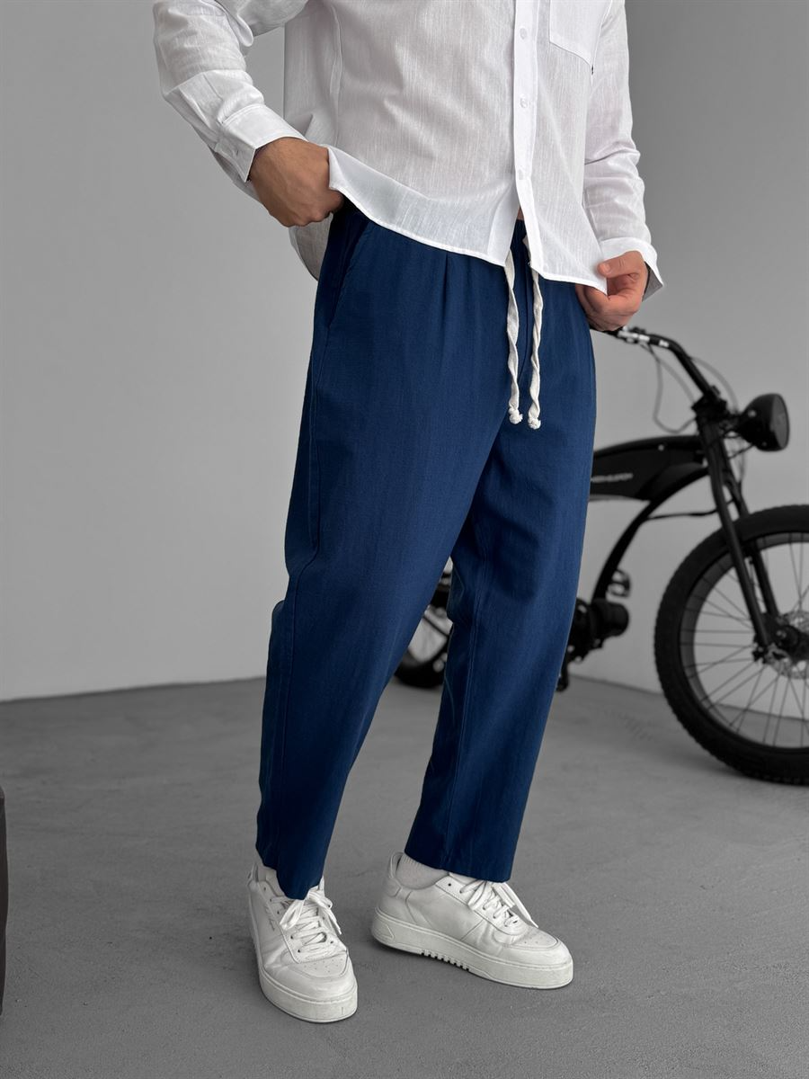 Straight-leg Linen Trousers