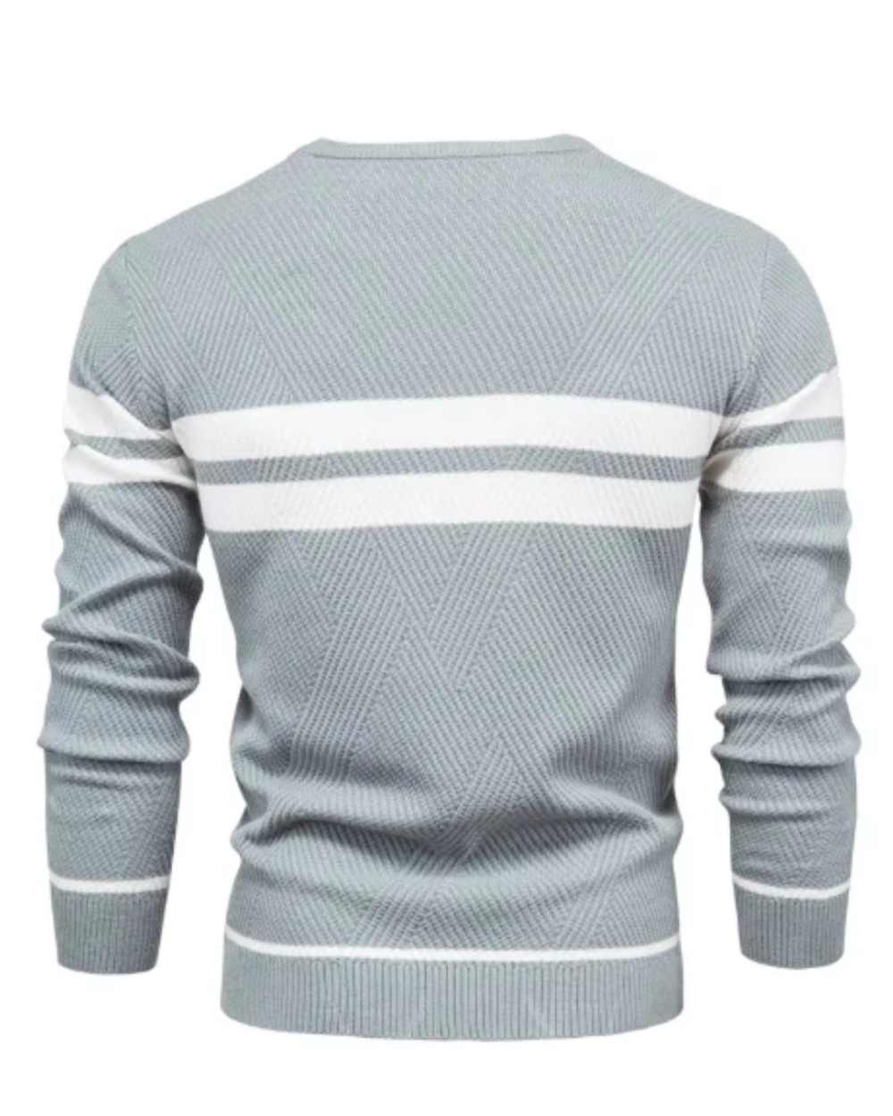 Stylish Men's Sweater With Stripes