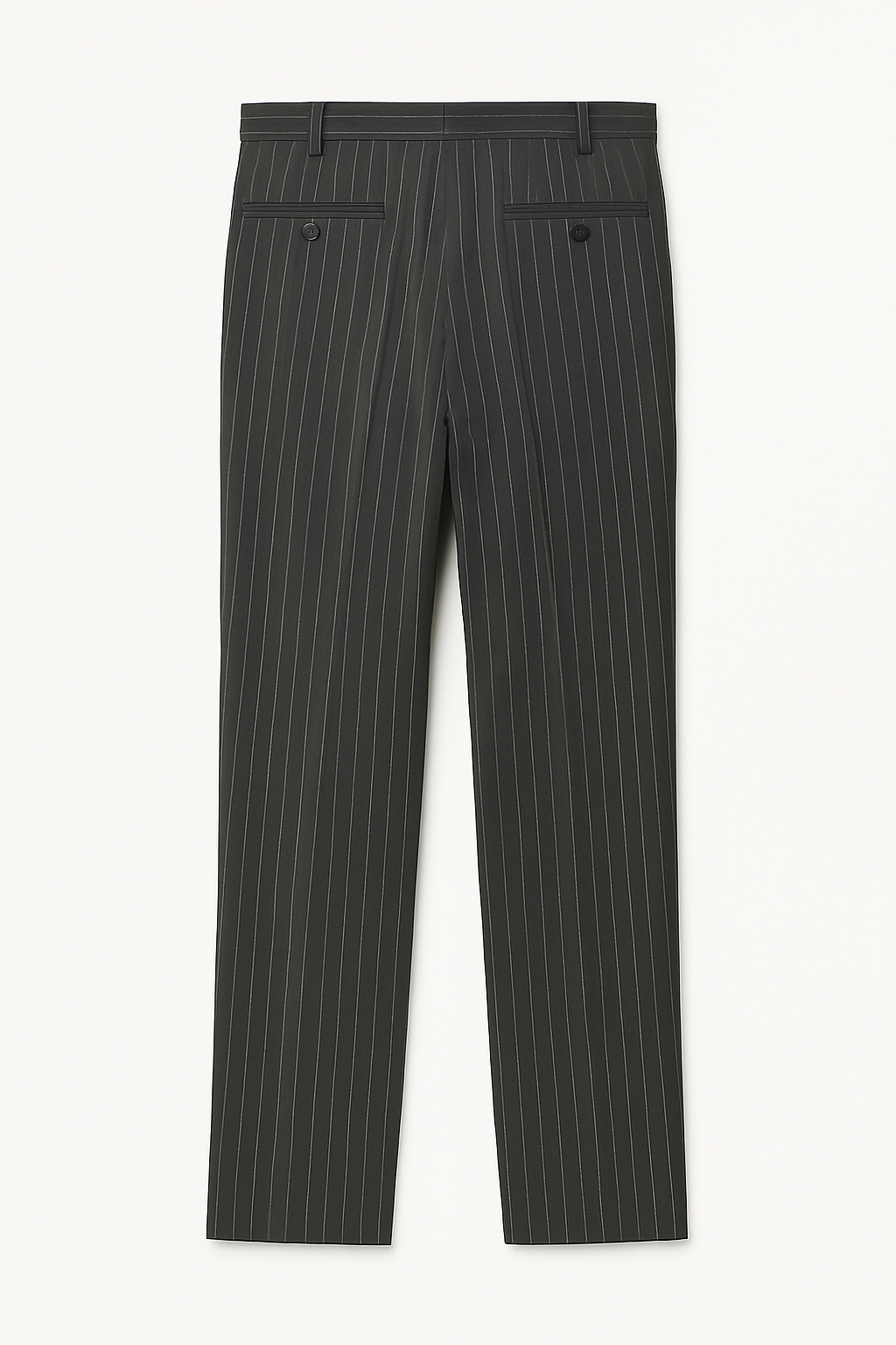 Pinstripe Pleated Trousers