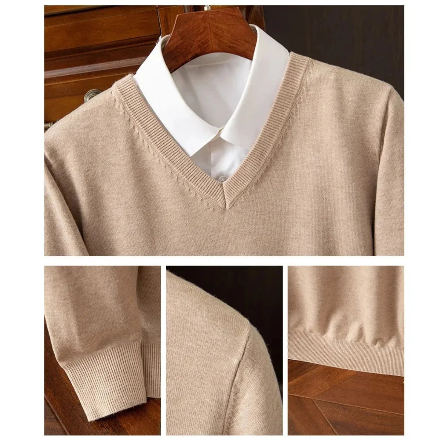 Bexford | Pure Cashmere V-Neck Jumper