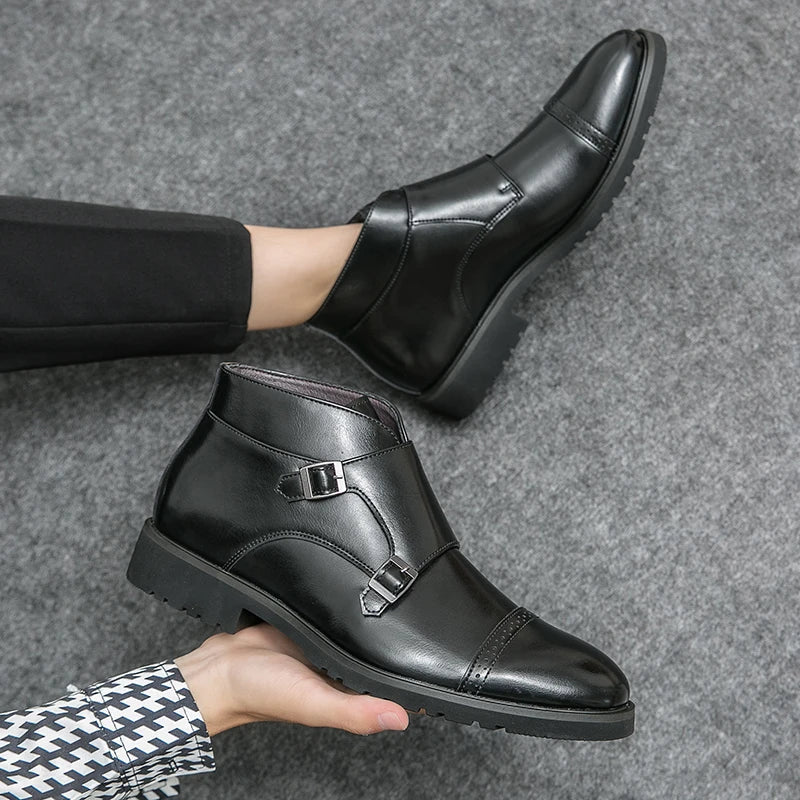 Darell | Double Monk Strap Boots