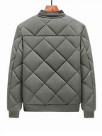 Diamond Quilted Bomber Jacket