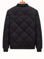 Diamond Quilted Bomber Jacket